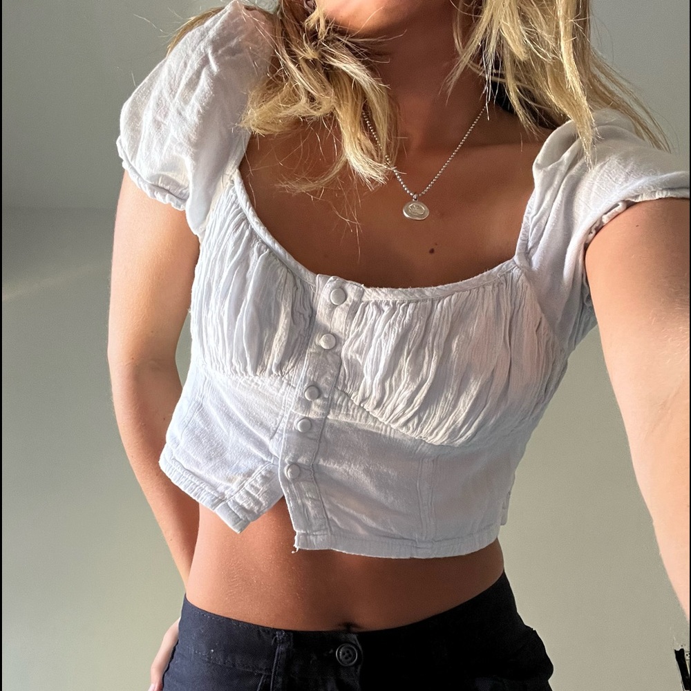 Kendal and Kylie off the shoulder white top